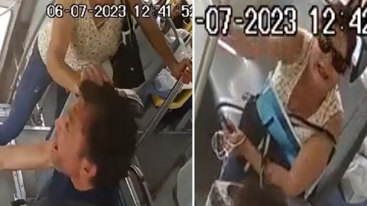 Pasajera "desgreña" a chofer de autobús por no detenerse donde ella quería | VIDEO