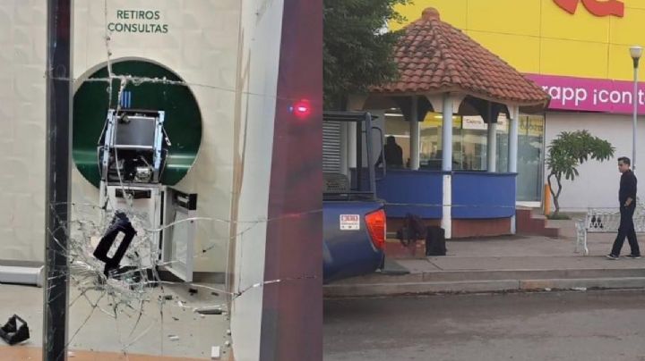 "Explosivo" atraco en Oaxaca: Detonan bomba para robar cajero automático, pero acaba mal