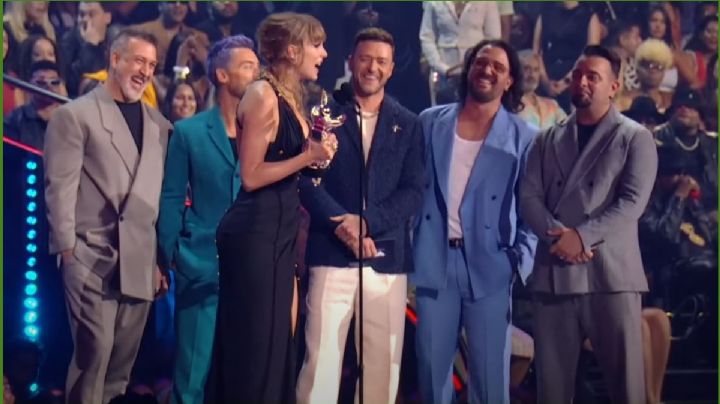 N’SYNC vuelve loca a su fan número uno en los VMA 2023; Taylor Swift