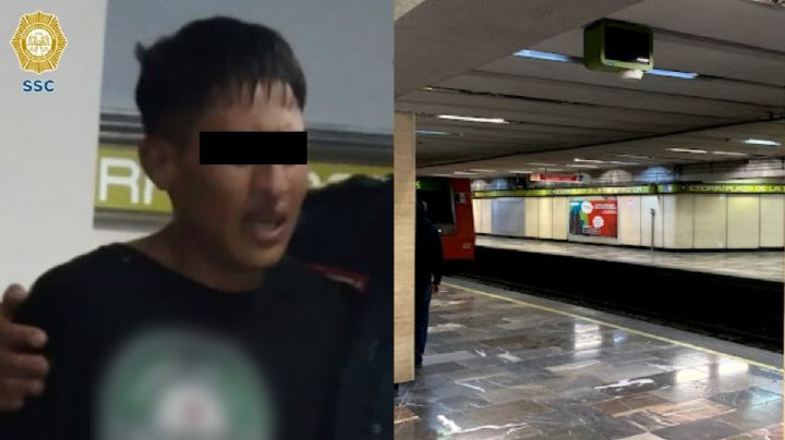 Sujeto intentó arrojar a su exnovia a las vías del Metro Etiopía en CDMX; policías lo impidieron