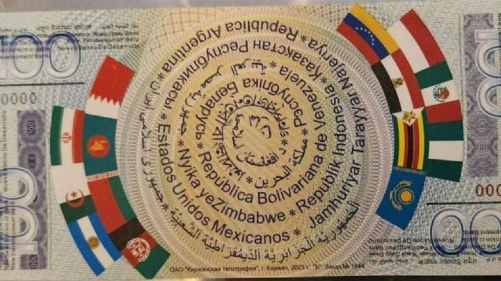 ¿Por qué la bandera de México aparece en el nuevo billete de 100 Brics y de dónde es esta moneda?