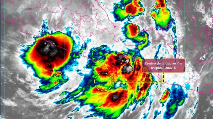 OAXACA en alerta: Depresión Tropical Once-E causará lluvias torrenciales y posibles trombas marinas