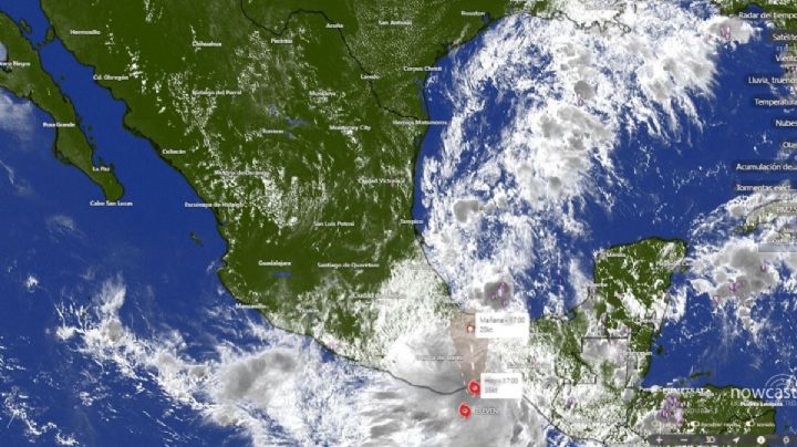 Sigue EN VIVO la trayectoria de la Depresión Tropical Once-E mientras se acerca a costas de OAXACA