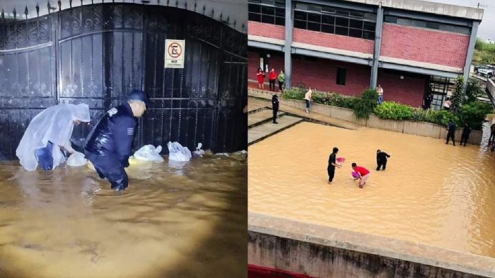 Miahuatlán bajo el agua: Por inundaciones suspenden clases y juzgados