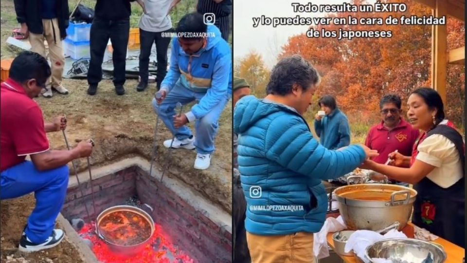 El vídeo de un pequeño grupo de cocineros oaxaqueños en Japón, le ha dado la vuelta a las redes sociales