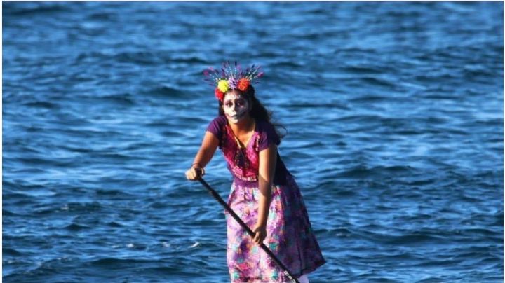 DIA DE MUERTOS: Así se vivió la RAMADA de CATRINAS en Puerto Escondido