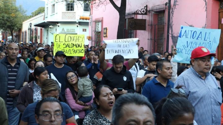 "Ninguna otra base será cancelada": Gobierno de OAXACA pide calma a sindicato de burócratas