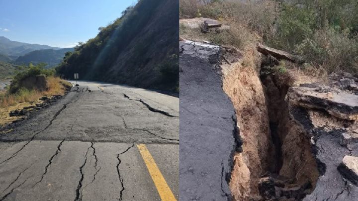 Cierran carretera Oaxaca-Tuxtepec por enorme grieta: RUTA alterna para llegar a la Cuenca