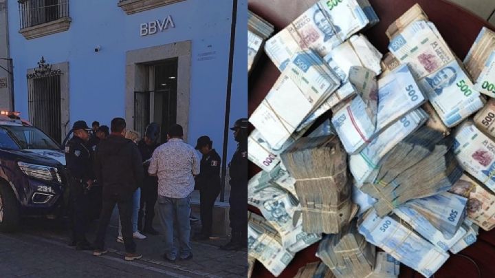 Investigan "autorrobo" en millonario asalto en banco del Centro Histórico de OAXACA