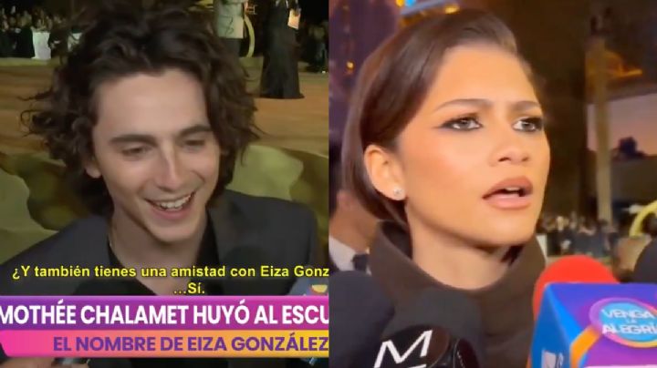 VIDEO del incómodo momento que pasaron Timothée Chalamet y Zendaya con 'Venga la Alegría'