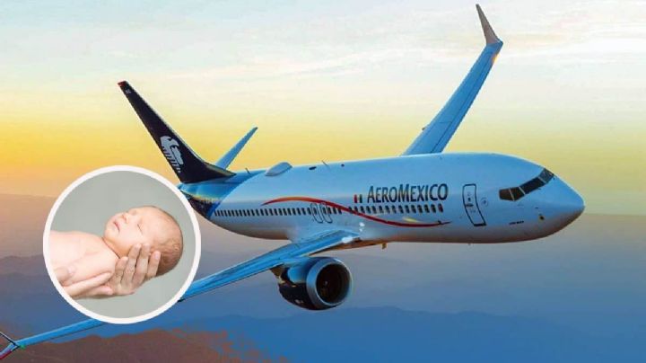 Parto con altura: Mujer da a luz en pleno vuelo de Aeroméxico que salió de la CDMX