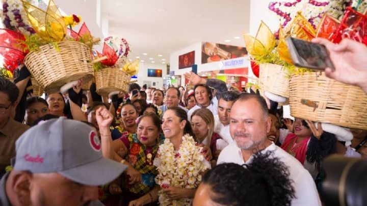 Sheinbaum visita OAXACA con el compromiso de garantizar obras y programas sociales para el estado