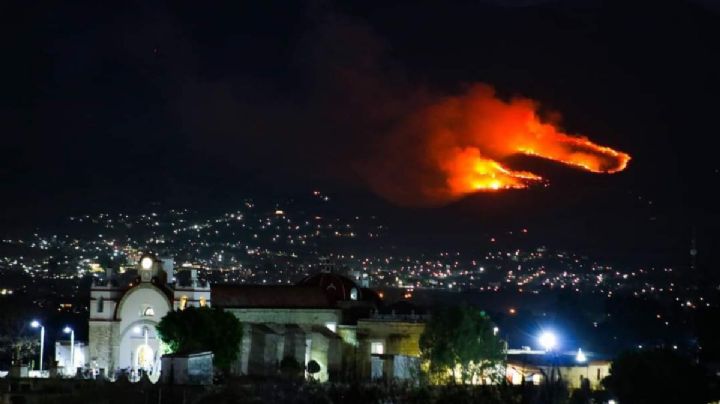 Arde OAXACA: Incendios forestales consumen áreas de San Agustín Etla y Asunción Mixtepec