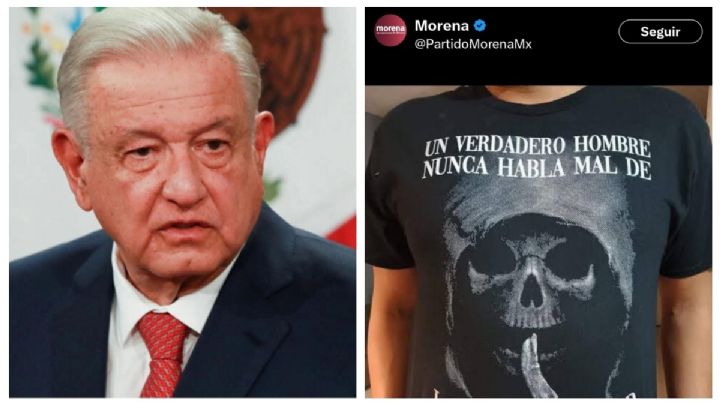 AMLO defiende libertad religiosa de playeras VIRALES con imagen de la Santa Muerte: 'Tienen derecho'