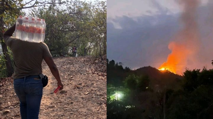 Arde Pochutla: Campanas del templo resuenan para desalojar a residentes ante incendio forestal