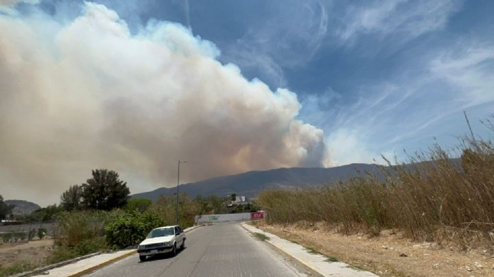 Incendio forestal en OAXACA pone en riesgo patrimonio cultural y natural de Mitla