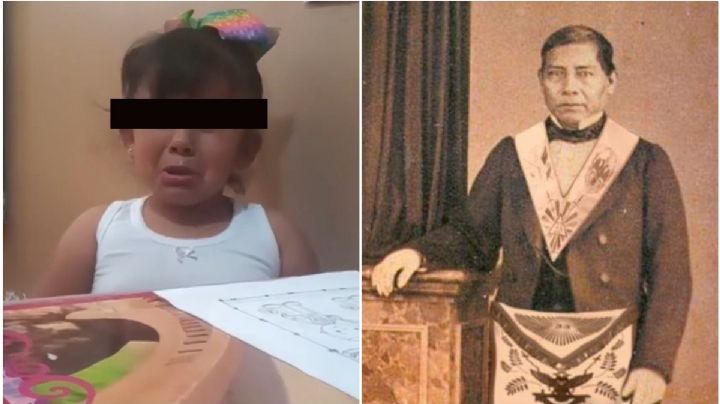 Pequeña llora al descubrir que Benito Juárez 'no tenía papá ni mamá', y se hace viral | VIDEO