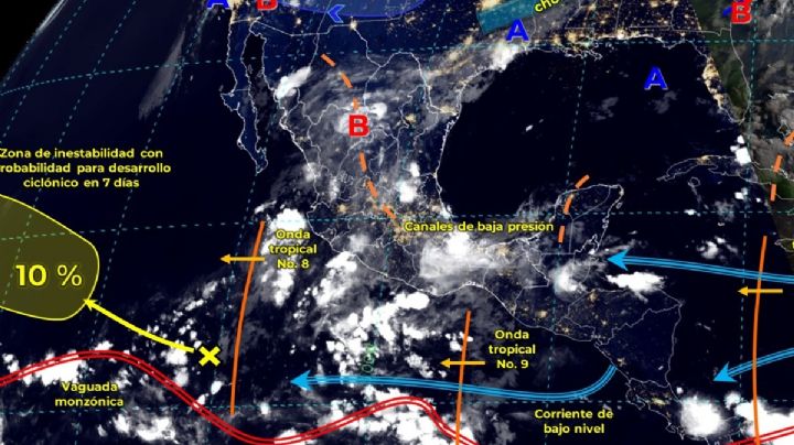 Vienen más lluvias: Potencial Ciclón Tropical amenaza las costas de OAXACA: ¿cuándo podría llegar?