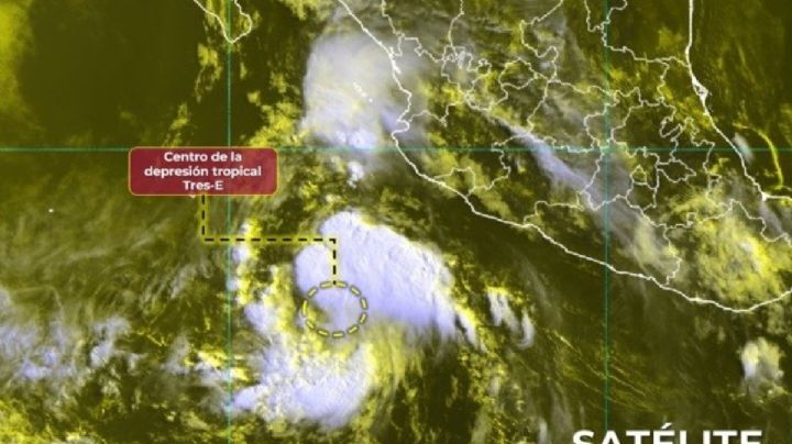 Se forma Depresión Tropical Tres-E en el Pacífico: Sigue su trayectoria y evolución a huracán