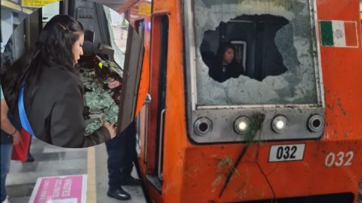 VIDEO |Árbol cae encima de las vías del metro y lesiona a la conductora en CDMX