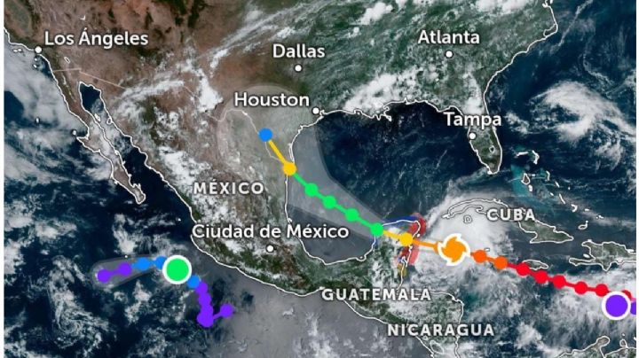 Huracán Beryl categoría 2 se acerca a Tulum; alertan por lluvias torrenciales y oleaje elevado