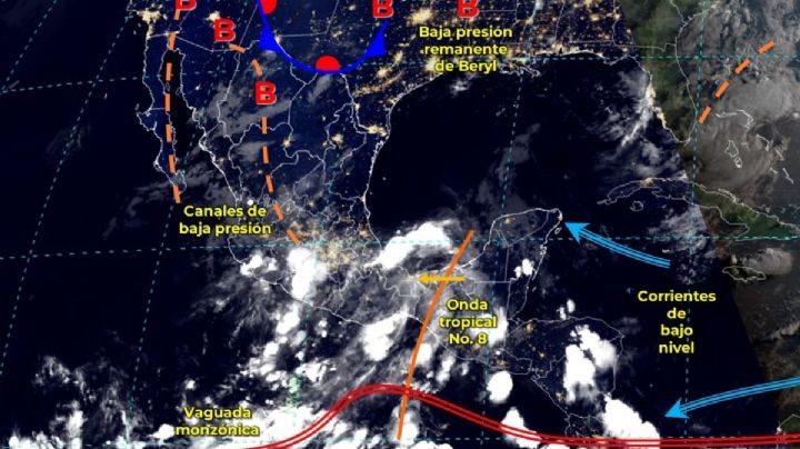 No para de llover: La Onda Tropical 8 cubrirá a OAXACA con lluvias intensas y caída de granizo