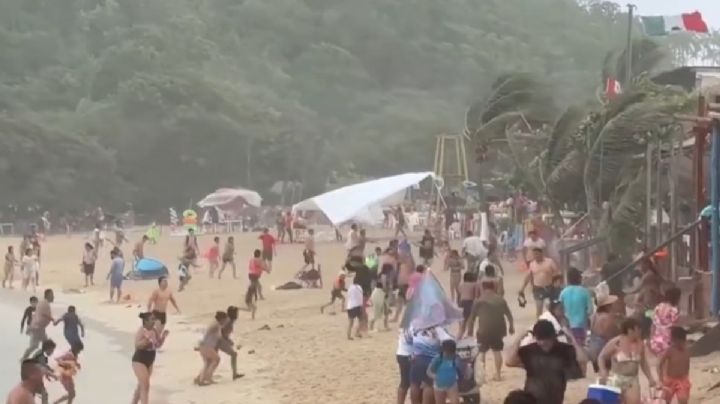 ¡Pánico en Huatulco! Rayo mata a mujer y lesiona a siete personas en Playa La Entrega