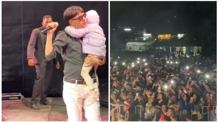 Así fue el concierto de Dani Flow en OAXACA: Con su hija en brazos y ante cientos de jóvenes