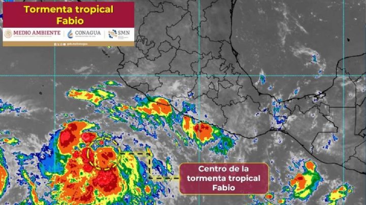 Se forma la tormenta tropical FABIO en el Pacífico y podría amenazar las costas de OAXACA