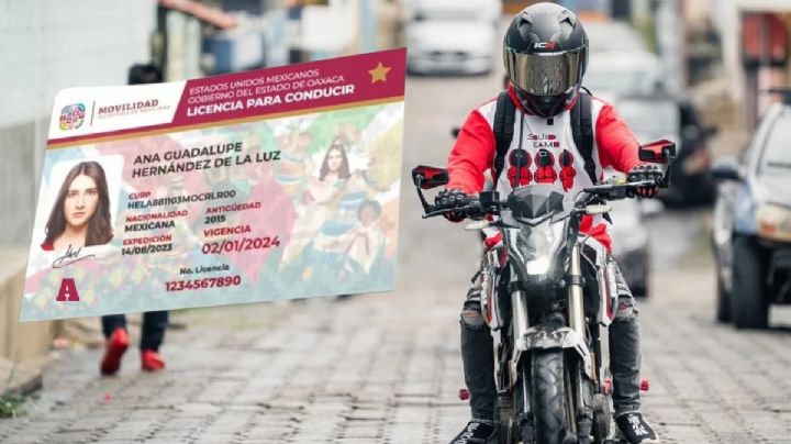 ¿Cuánto cuesta la licencia tipo A para motocicletas en OAXACA? PRECIOS por años y permanente