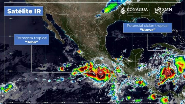 El Huracán John evoluciona a categoría 3 mientras avanza a costas de OAXACA