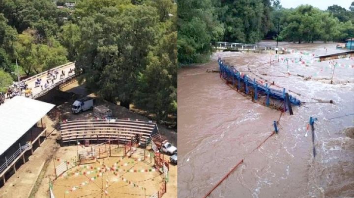 Así quedó la emblemática plaza de Sola de Vega tras paso de huracán John por OAXACA