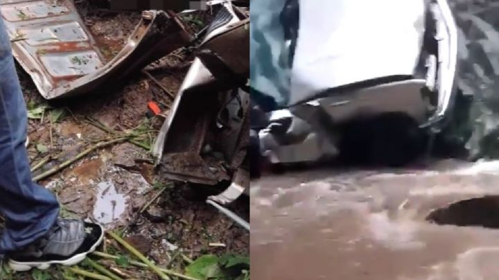 VIDEO | Cinco personas fallecen al volcar su camioneta en San Miguel Suchixtepec