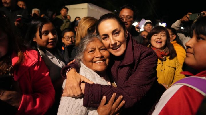 Presidenta Sheinbaum visita de sorpresa Villa de Tamazulápam, OAXACA