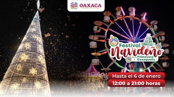 ¿Festival Navideño en el Parque Primavera Cho Ndobá tendrá horario especial miércoles 24 y jueves 25 de diciembre de 2025 en OAXACA?