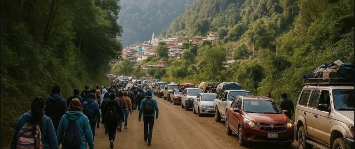 Bloqueos y peregrinaciones en OAXACA, HOY lunes 8 de diciembre de 2025