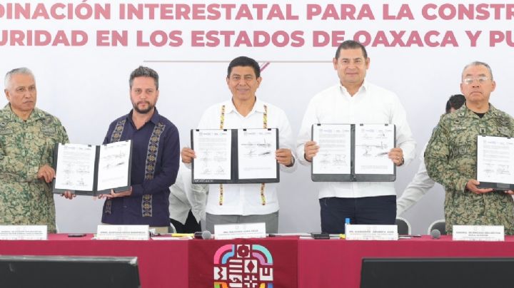 OAXACA y Puebla firman histórico convenio para reforzar seguridad en región limítrofe
