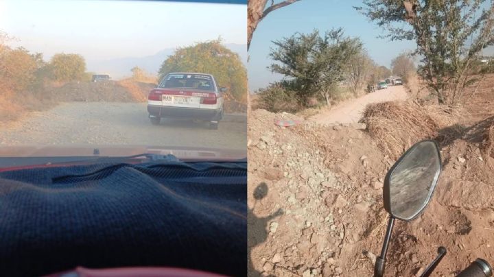 Pobladores bloquean rutas alternativas con montañas de tierra ante protestas de maestros en OAXACA