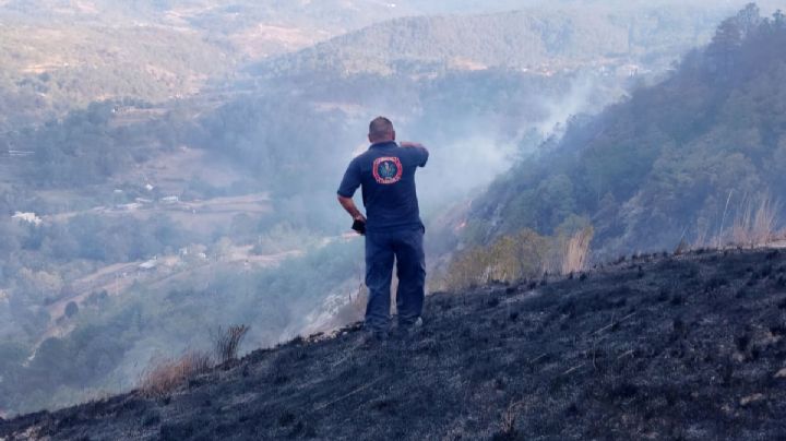 Hombre fallece durante labores para sofocar incendio forestal en Tlaxiaco, OAXACA