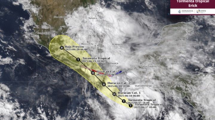 Alerta máxima en OAXACA: SMN advierte que la Tormenta Tropical Erick podría golpear estos 22 municipios de la Costa