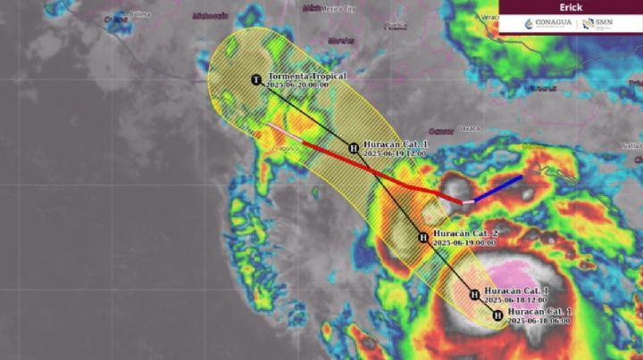 Declaran Alerta Naranja en OAXACA por el alto peligro que representa el Huracán Erick