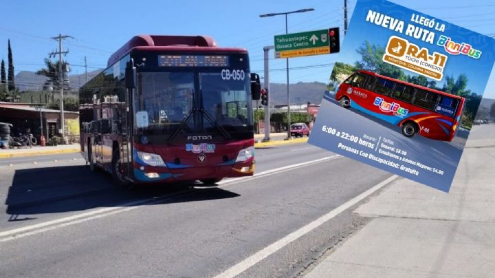 BinniBus estrena la ruta RA-11 TÜCHI (Conejo), de Montoya a la Colonia Jardín, conoce sus estaciones, horarios y tarifas