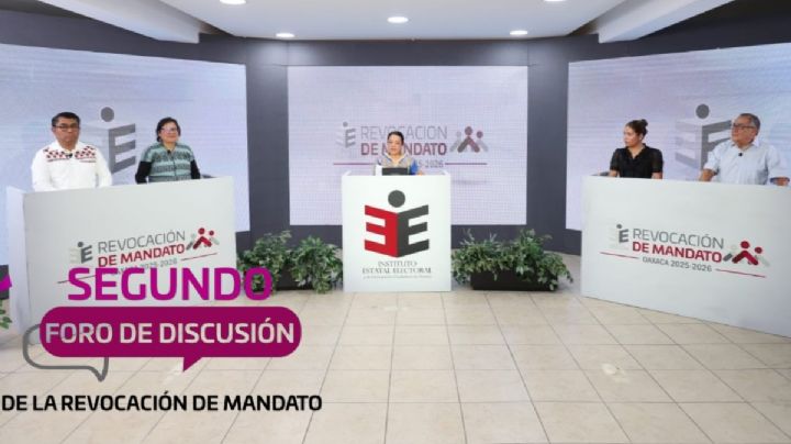 Sigue EN VIVO el segundo foro sobre Revocación de Mandato en OAXACA a una semana de la jornada electoral del 25 de enero de 2026