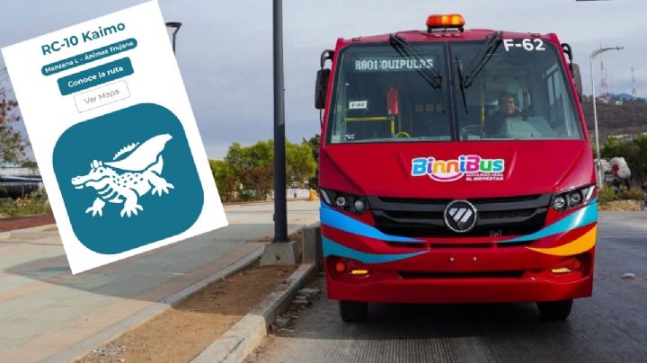 Conoce la Ruta RC-10 Kaymo (Lagarto) del BinniBus de Manzana L hasta Ánimas Trujano, tarifas y horarios en OAXACA