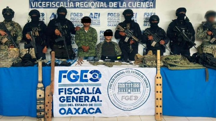 Desarticulan casa de seguridad de célula delictiva en límites de Oaxaca y Veracruz; hay dos detenidos
