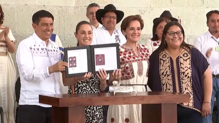 Claudia Sheinbaum encabeza homenaje a Benito Juárez por el 22 aniversario de su natalicio en Oaxaca; Salomón Jara reconoce liderazgo de la Presidenta