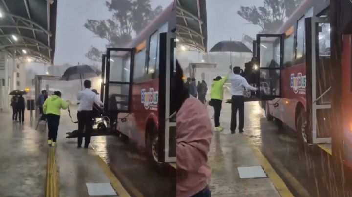 HÉROE: BinniBus reconoce gran corazón de operador que mostró su empatía al auxiliar a persona con discapacidad bajo la lluvia