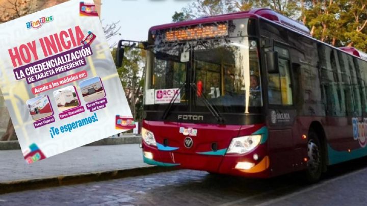 Lista de módulos de compra de la nueva tarjeta de pago en el BinniBus en OAXACA