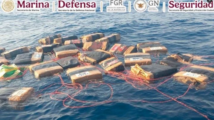 SEMAR asegura más de dos toneladas de drogas en aguas del Istmo de Tehuantepec