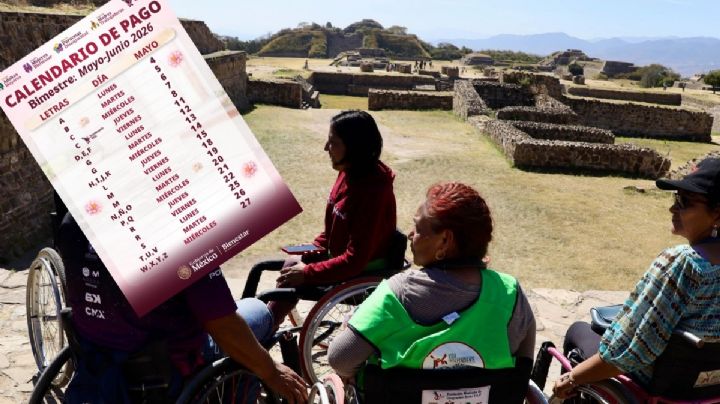 Estos son los días de cobro por apellido y día de la semana de la pensión que otorga 3,300 pesos en OAXACA durante mayo de 2026